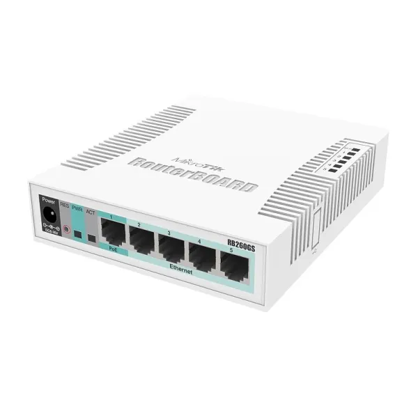 MikroTik RB260GS switch CSS106-5G-1S