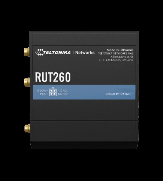 Teltonika industrial LTE CAT6 cellular router RUT260