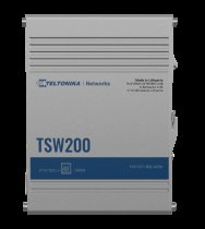 Teltonika industrial unmanaged Gigabit PoE+ Switch with SFP TSW200