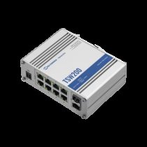 Teltonika industrial unmanaged Gigabit PoE+ Switch with SFP TSW200
