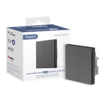 Aqara Smart Wall Switch H1 EU | Double without neutral wire | Grey