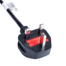 UK PC Power Cord C13 1.5m compatible with Synology NAS